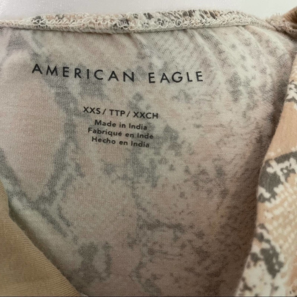 American Eagle Outfitters Snake Print Tube Top - Picture 3 of 4